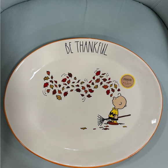 Rae Dunn Snoopy Thanksgiving serving dish and mug set - Picture 3 of 3